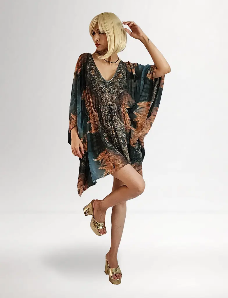 Lagoon Whisper Lace Georgette Fabric