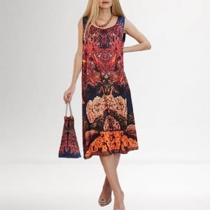 Marine Jewel - Silk Satin Fabric