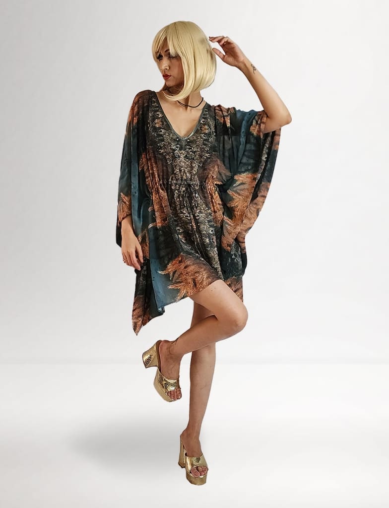 Lagoon Whisper Lace Georgette Fabric